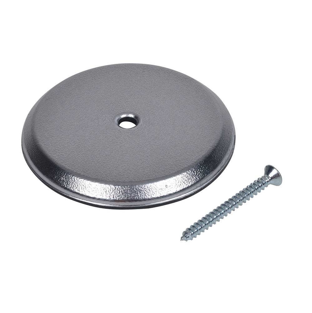 Oatey 4 In. Flat Chrome Cover Plate