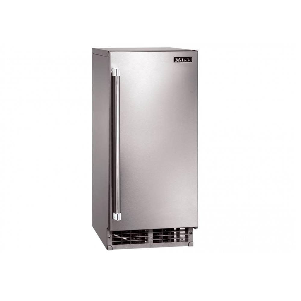 Perlick 15'' Signature Series Clear Ice Maker with Panel-Ready Solid Door, Hinge Reversible