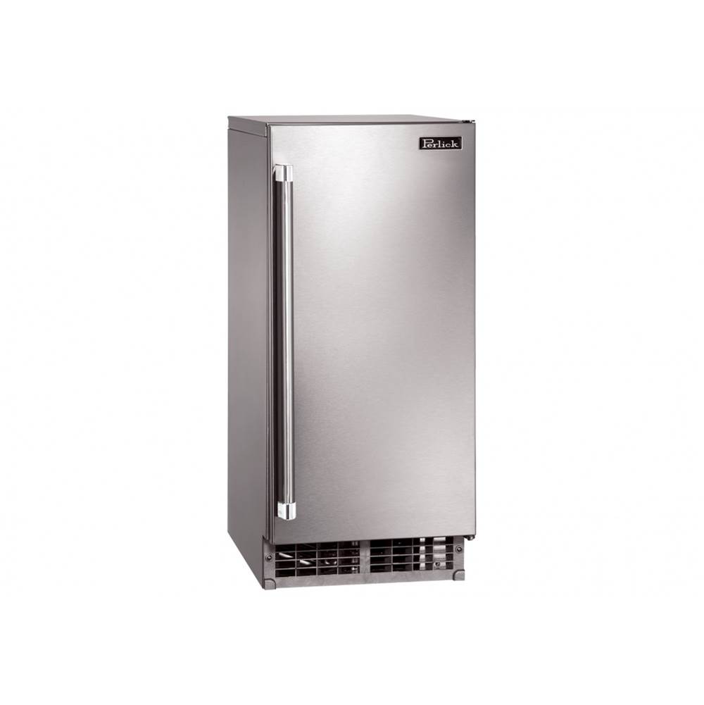 Perlick 15'' Signature Series Cubelet Ice Maker with Panel-Ready Solid Door, Hinge Reversible