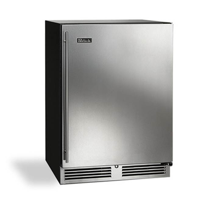 Perlick 24'' C-Series Indoor Beverage Center with Fully Integrated Panel Ready Glass Door, Hinge Left, with Lock