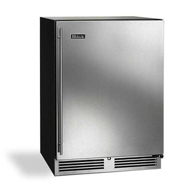 Perlick 24'' C-Series Indoor Wine Reserve with Fully Integrated Panel Ready Glass Door, Hinge Right, with Lock