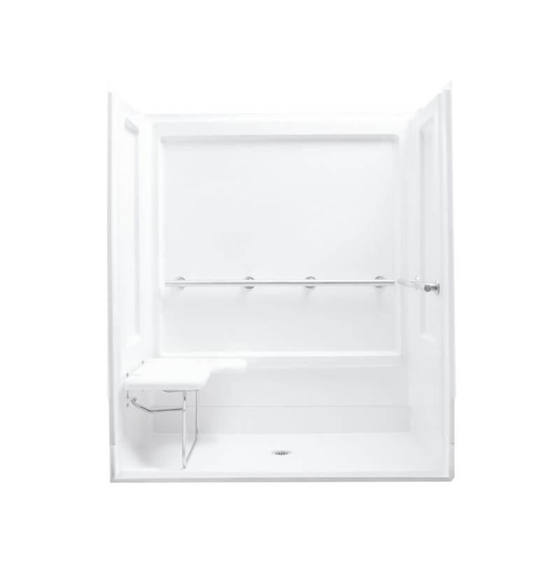 Sterling Plumbing 63-1/2'' x 39-3/8'' seated shower