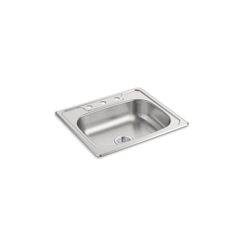 Sterling Plumbing Middleton® Top-Mount Single-Bowl Kitchen Sink, 25'' x 22'' x 6''