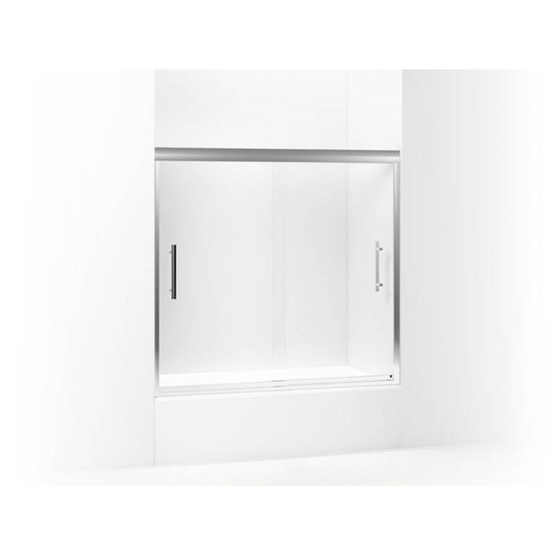 Sterling Plumbing Finesse™ Peak® Frameless sliding bath door 56-5/8''–59-5/8'' W x 55-1/2'' H
