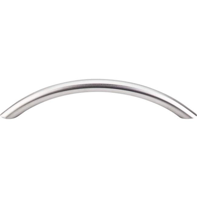 Top Knobs Solid Bowed Bar Pull 5 1/16 Inch (c-c) Brushed Stainless Steel