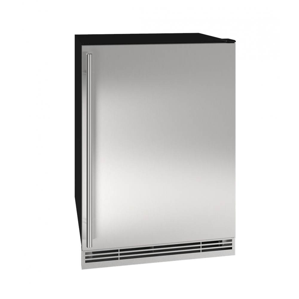 U Line Solid Refrigerator 24'' Reversible Hinge Stainless Solid 115v
