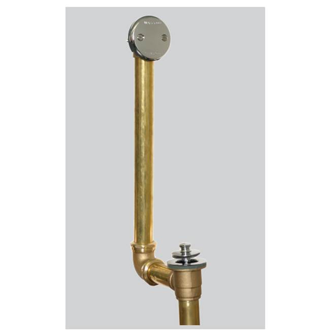 Watco Manufacturing Presflo Direct Drain 2-Hole Bath Waste 17G Brass Brs Rubbed Bronze