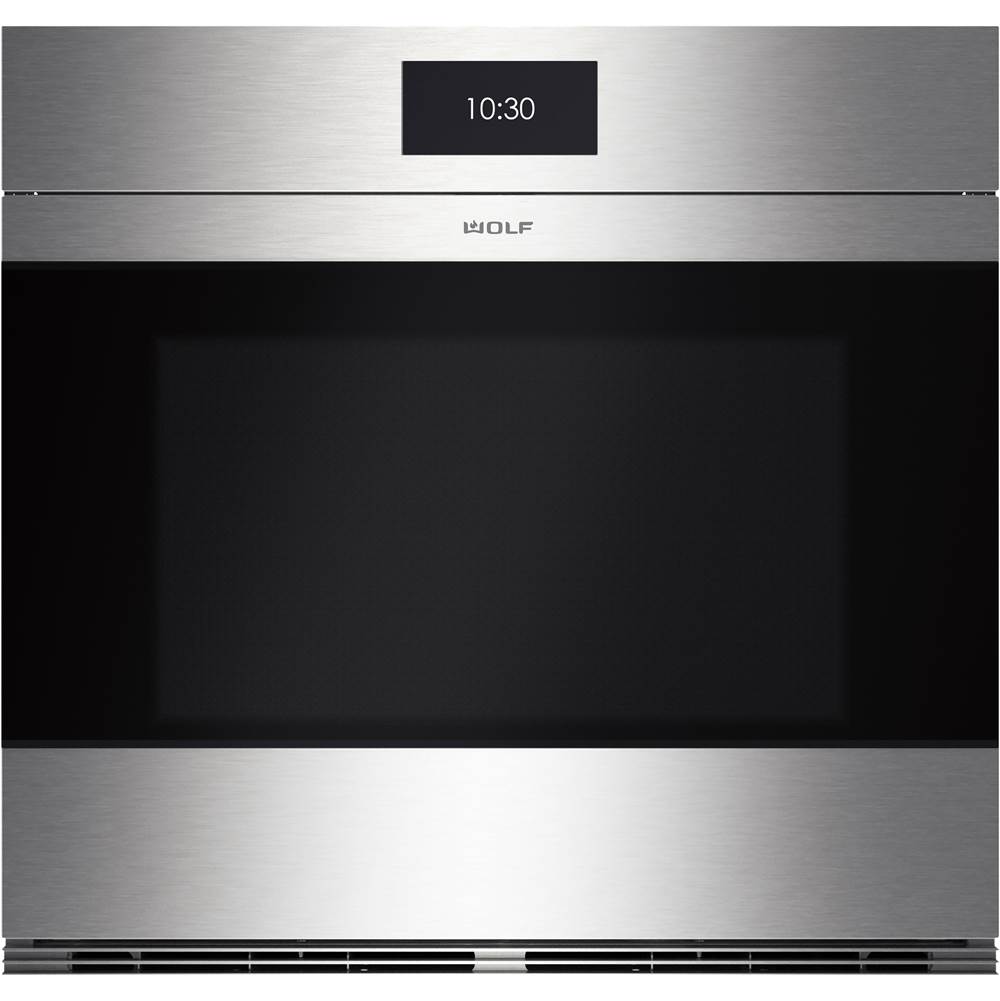 Wolf 30'' Single Walloven, M Series, Contemporary Stainless Trim