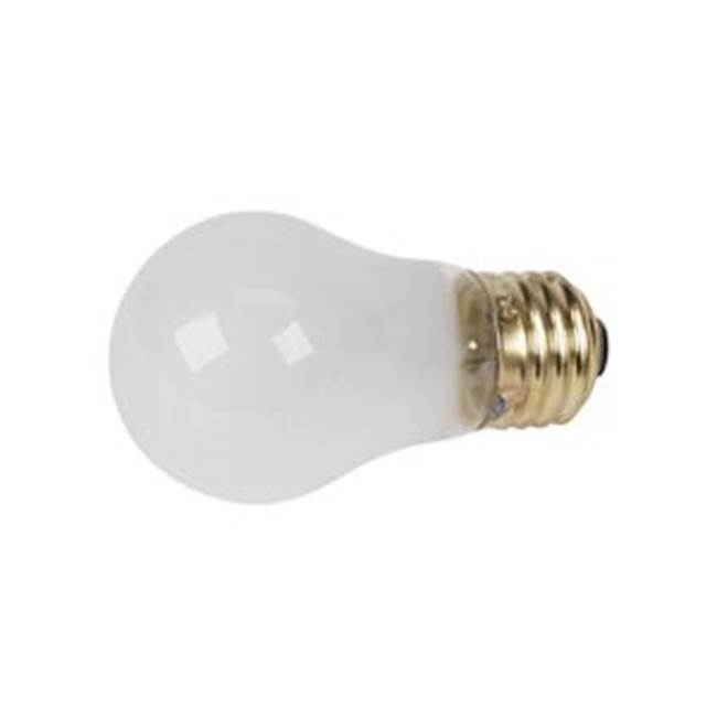 Whirlpool Refrigeration Light Bulb: 130 Volt 40 Watt Incandescent Bulb, Color:White, Pkg: Box
