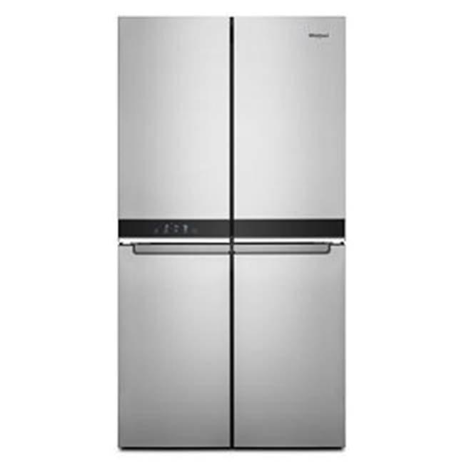 Whirlpool 19.2 Cu. Ft. Counter Depth Four Door Refrigerator With Automatic Ice Maker In Freezer And Anti-Fingerprint Stainless Steel