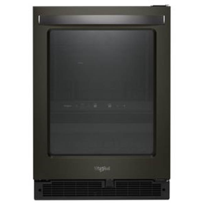 Whirlpool 24'' Wide Undercounter Beverage Center In Black Stainless 5.2 Cu Ft.