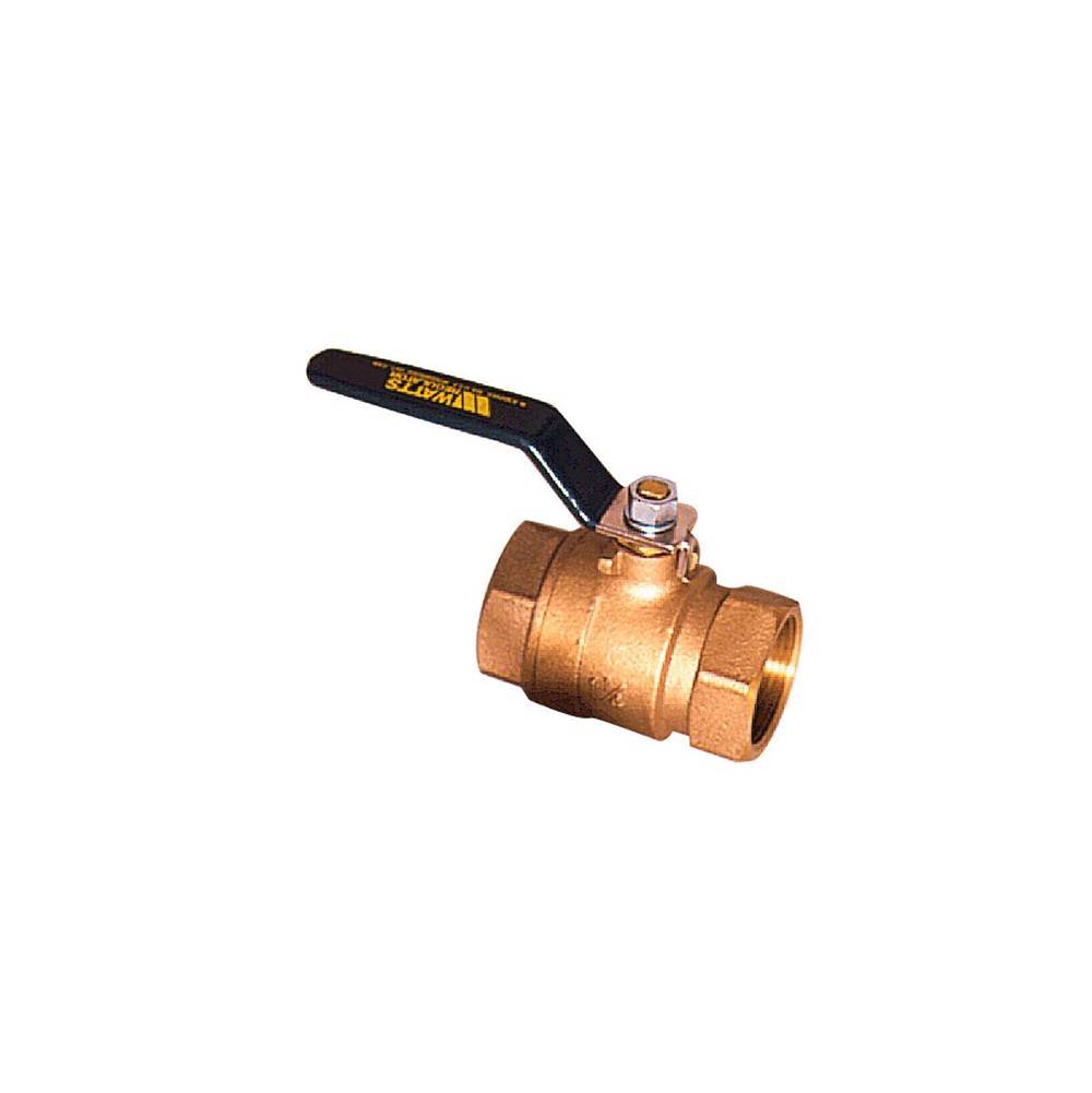 Watts 1 1/4 In Lead Free Bronze 2-Piece Full Port Ball Valve, Threaded Ends