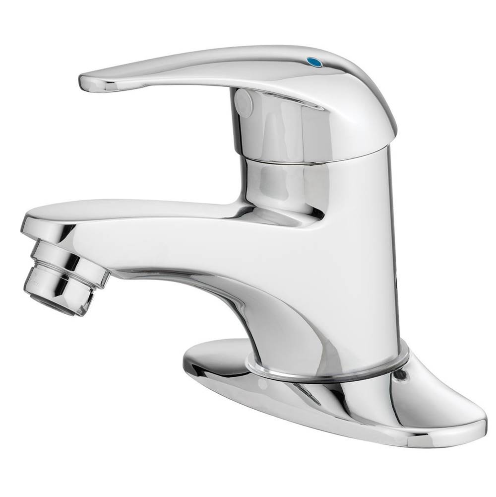 Watts Lavsafe (TM) Thermostatic Faucet With Deck Plate And Laminar Flow