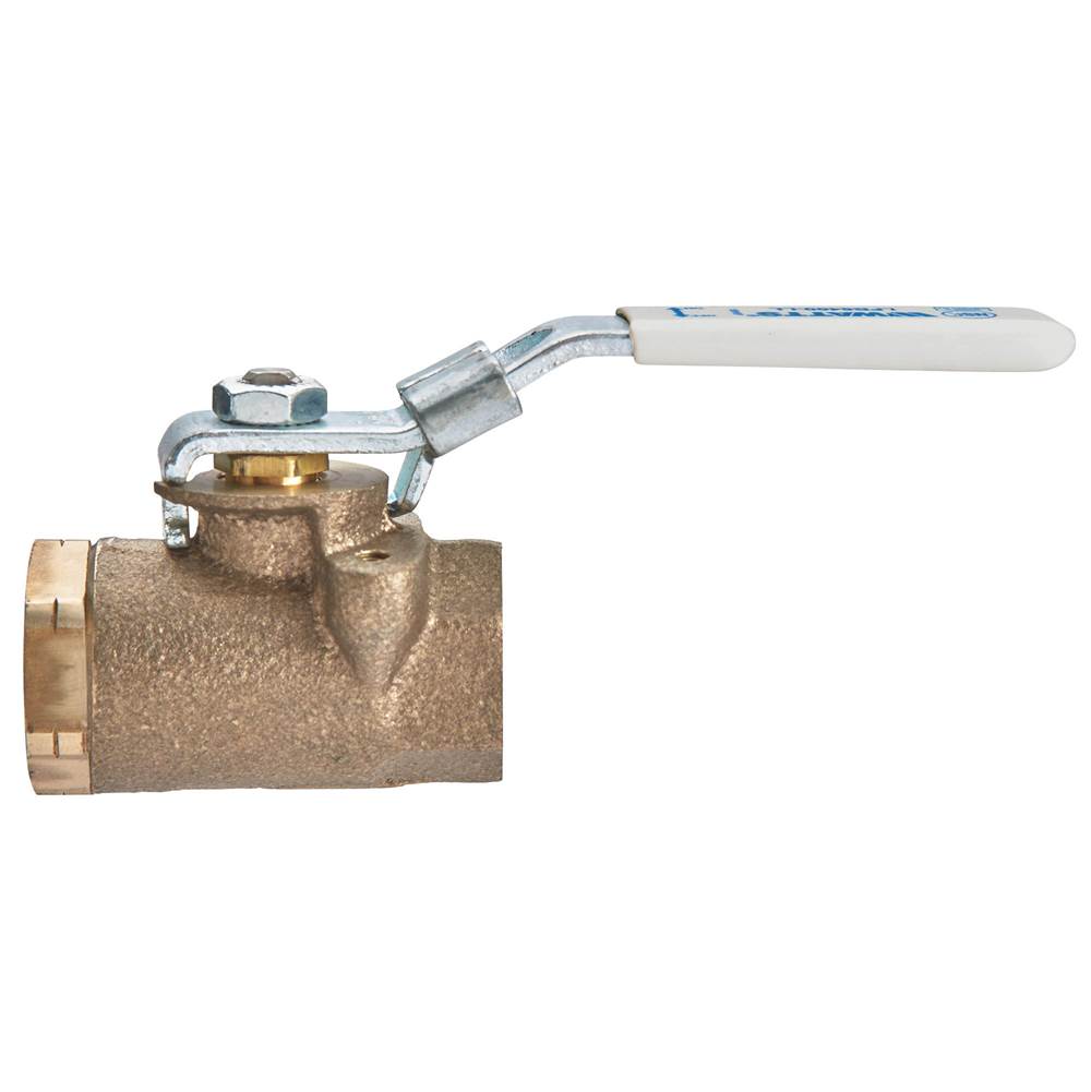 Watts 1/4 In Lead Free 2-Piece Standard Port Ball Valve, Actuator Mounting Pads, Lever Latch And Lock In Open And Closed Position