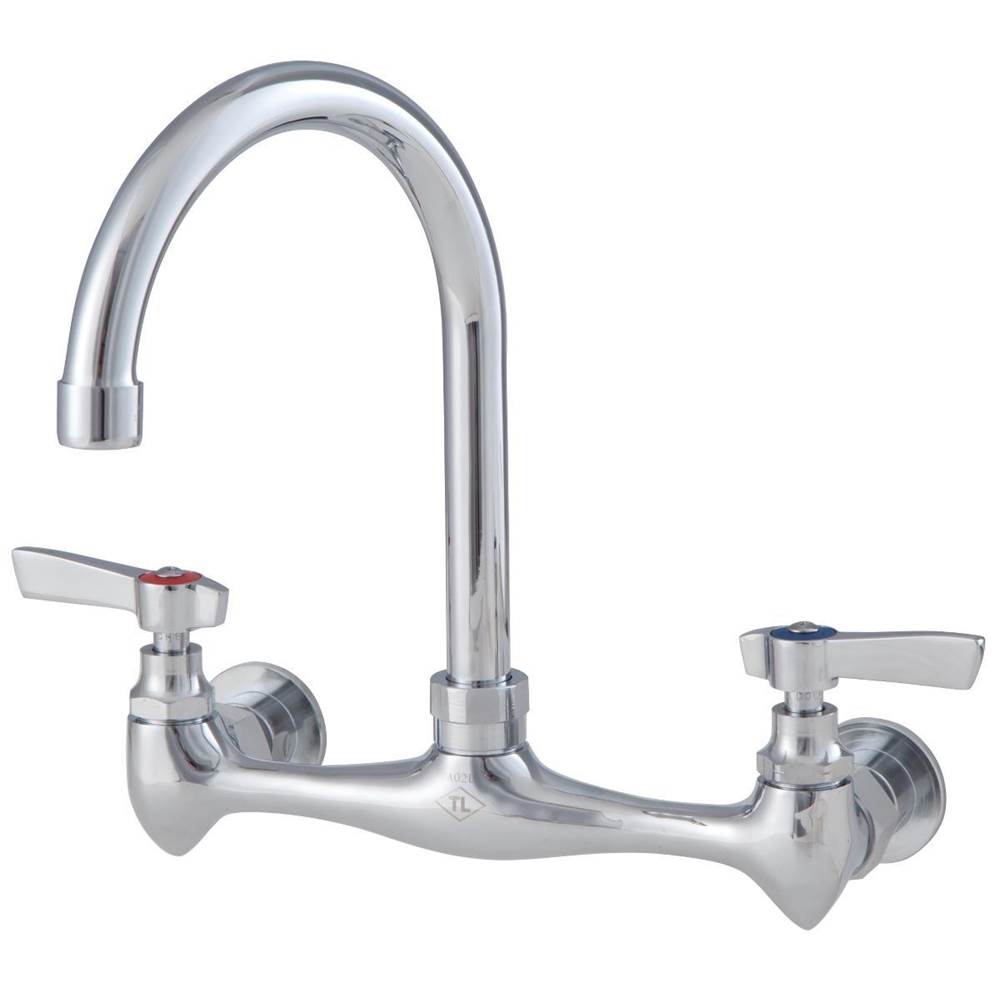 Watts Lead Free Economy 8 In Wall Mount Faucet With 6 In Gooseneck Spout